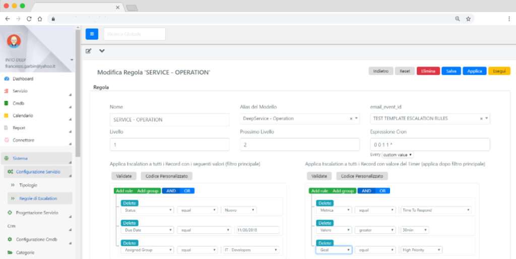 Change view of task automation in deepser