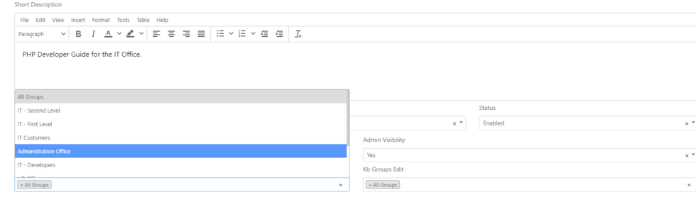 View Knowledge Base Description