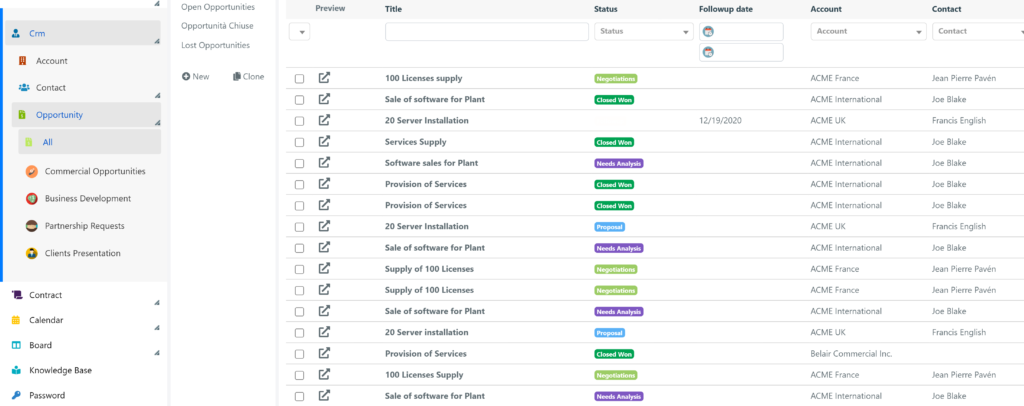 CRM Opportunity